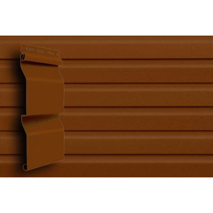 Виниловый сайдинг двухслойный Grand Line Корабельная доска Слим АСА Светлый дуб 3.00