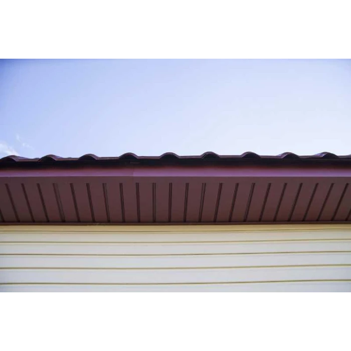 Софит металлический Grand Line без перфорации 0,45 PE с пленкой RAL7005 мышино-серый