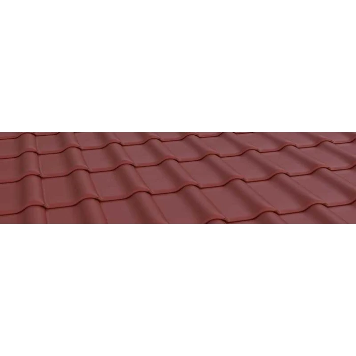 Керамическая черепица Braas Рубин 9V Ангоб красная лава