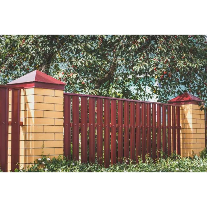 Штакетник М-образный А Grand Line 0,5 Satin RR 32 Темно-Коричневый